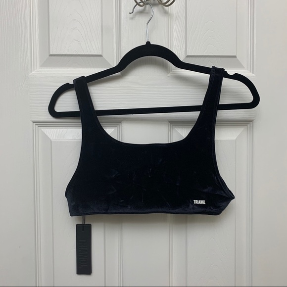 Triangl Black Velvet Bikini Set - Picture 3 of 10